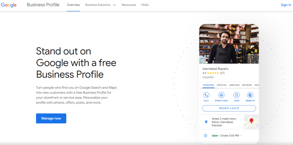 Google Business Profile Creation